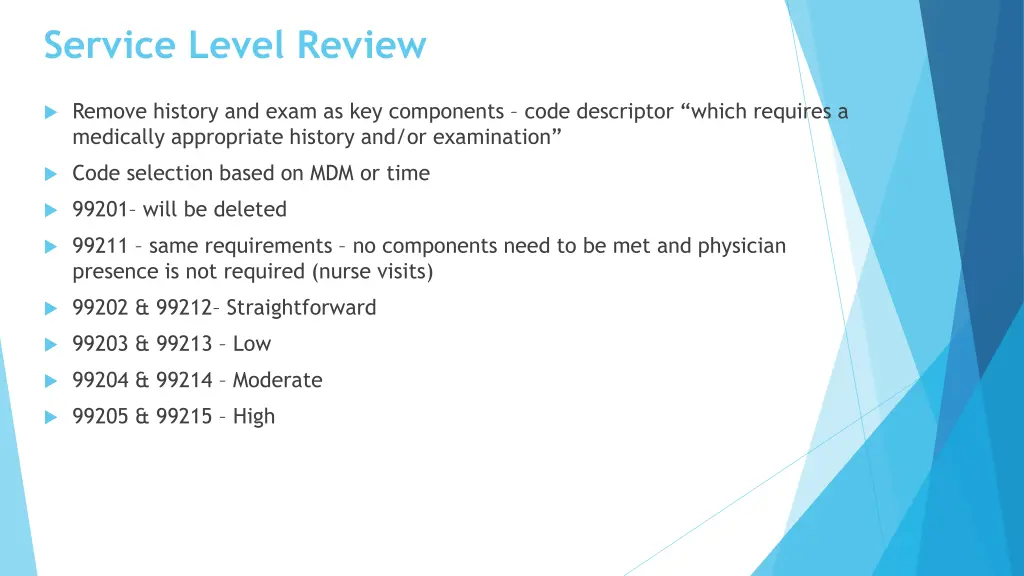 service level review