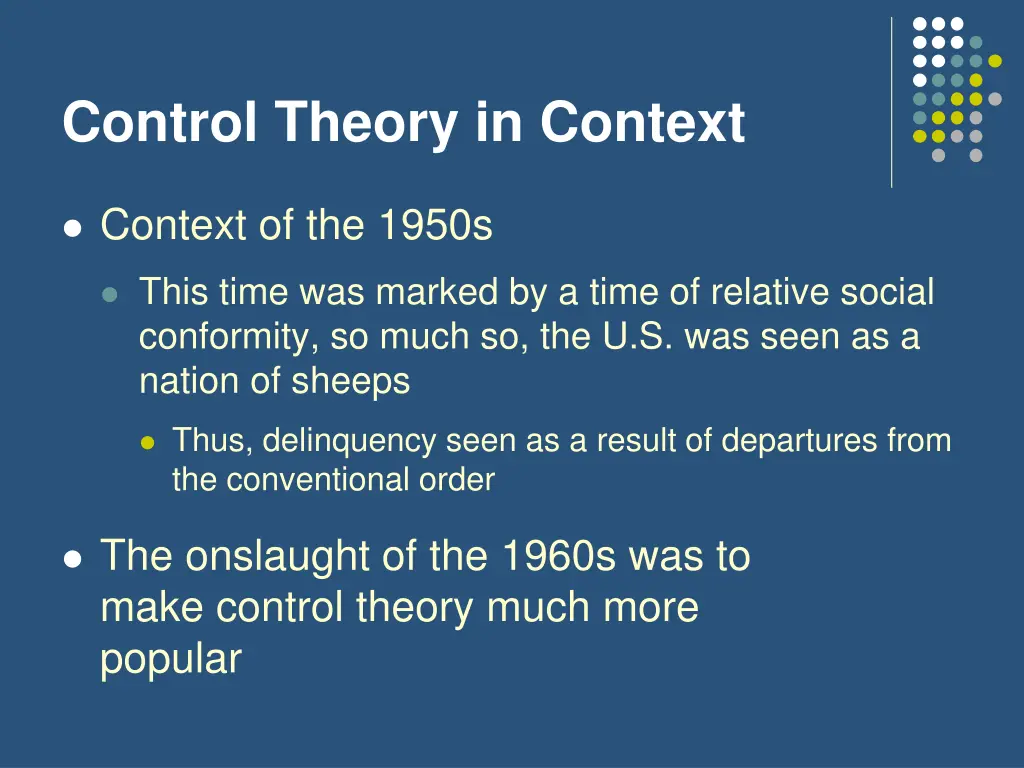 control theory in context