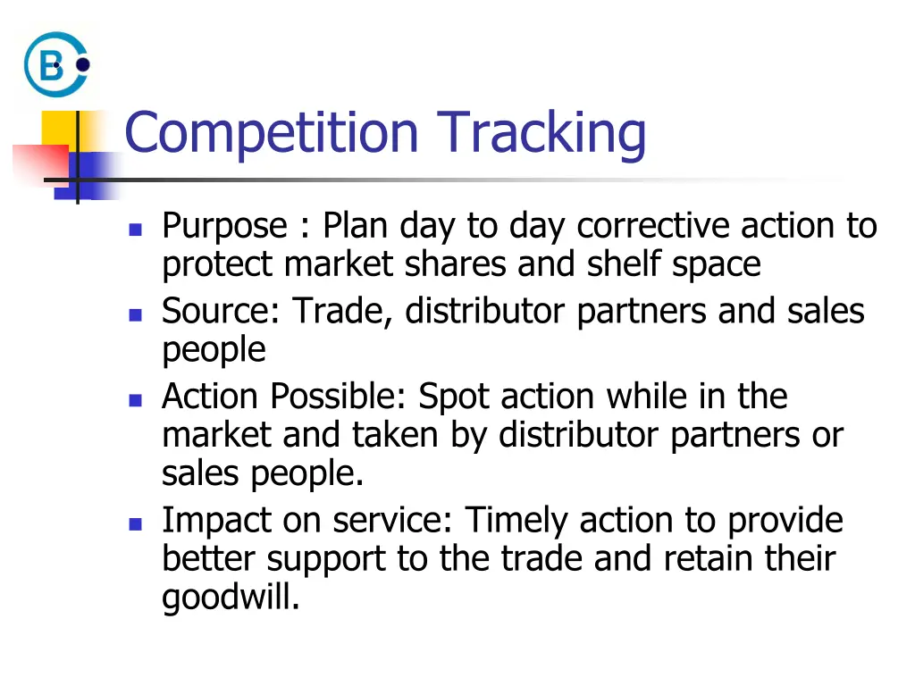 competition tracking