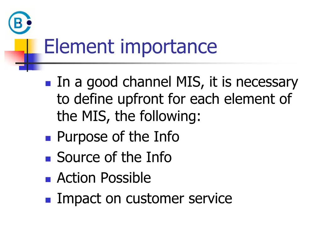 element importance