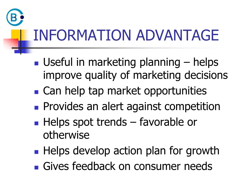 information advantage