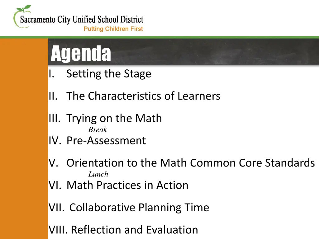 agenda