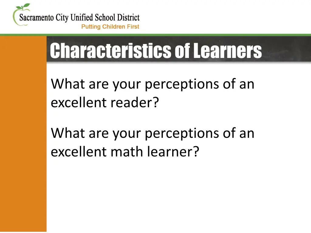 characteristics of learners