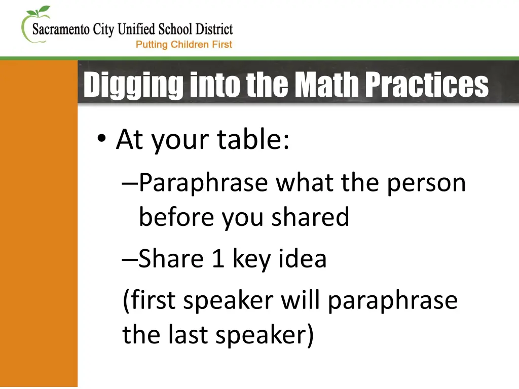 digging into the math practices 1