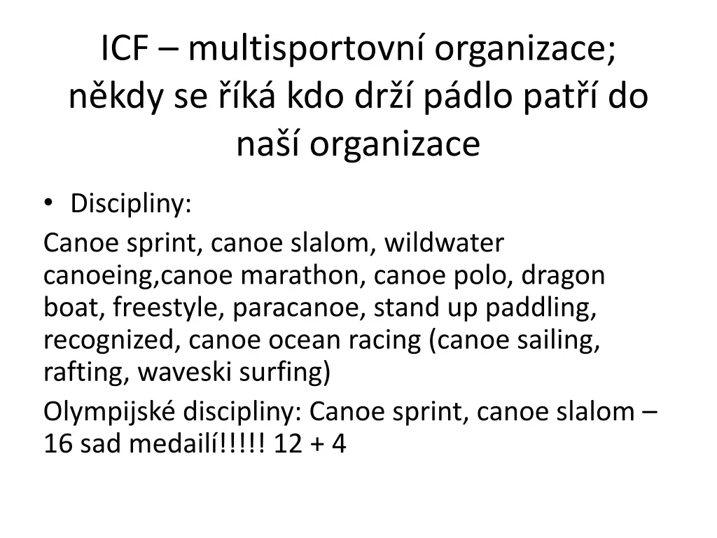 icf multisportovn organizace