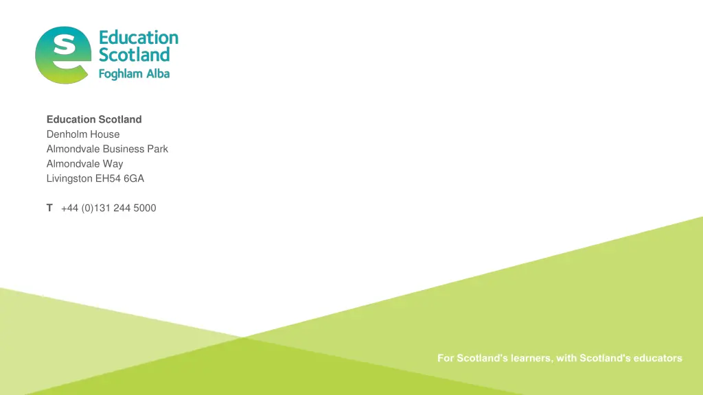 education scotland denholm house almondvale