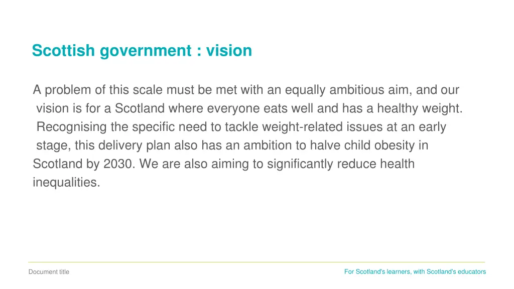 scottish government vision