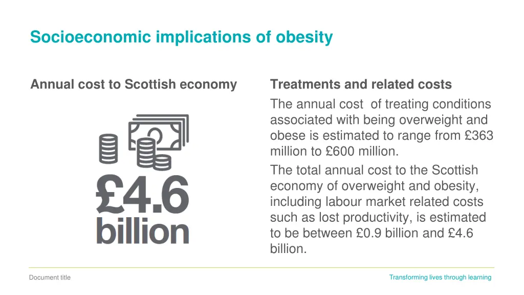 socioeconomic implications of obesity