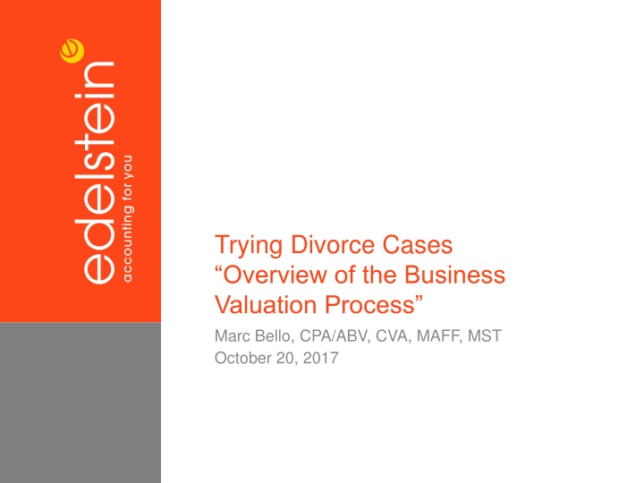 trying divorce cases overview of the business