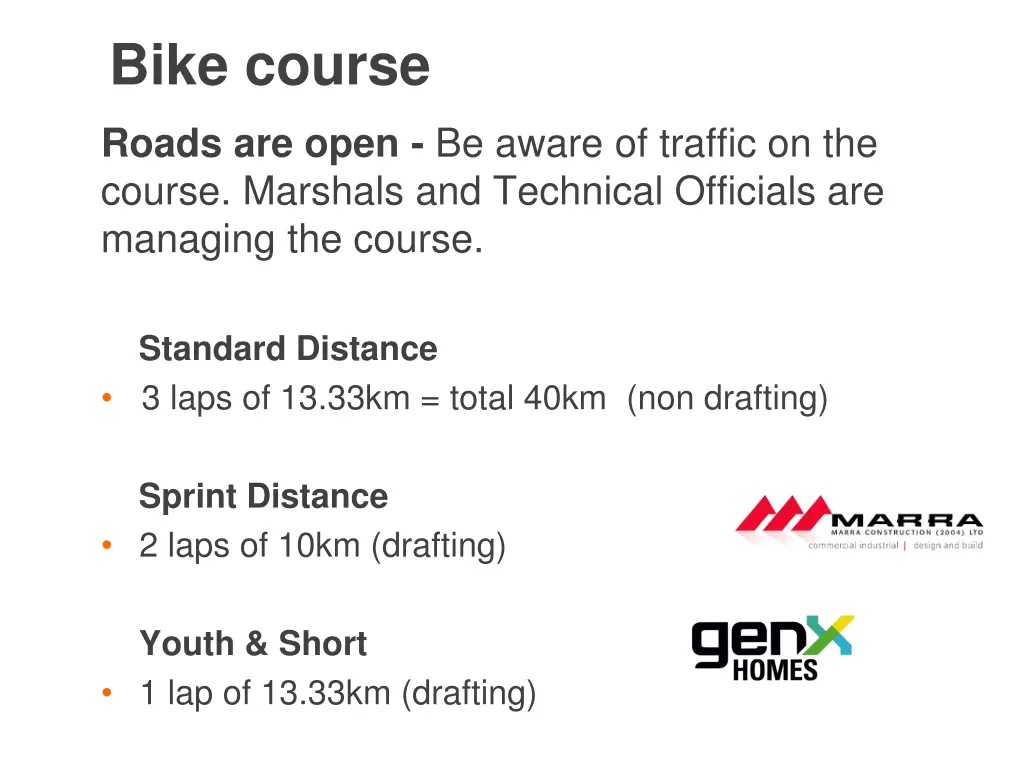 bike course