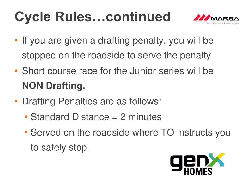 cycle rules continued