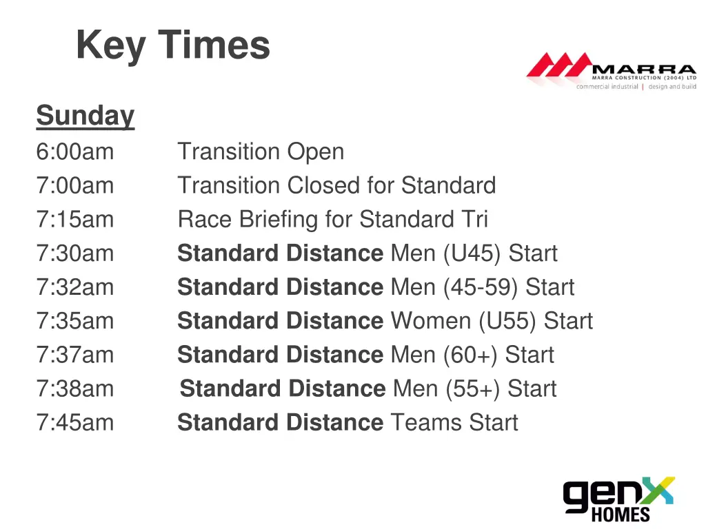 key times