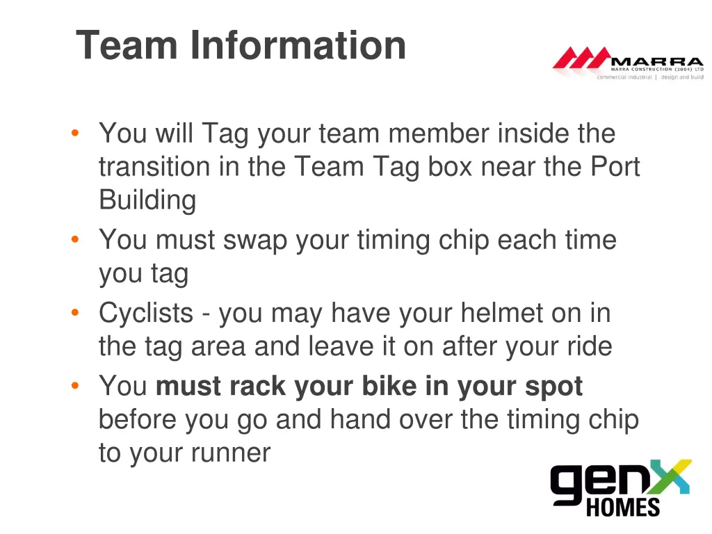 team information