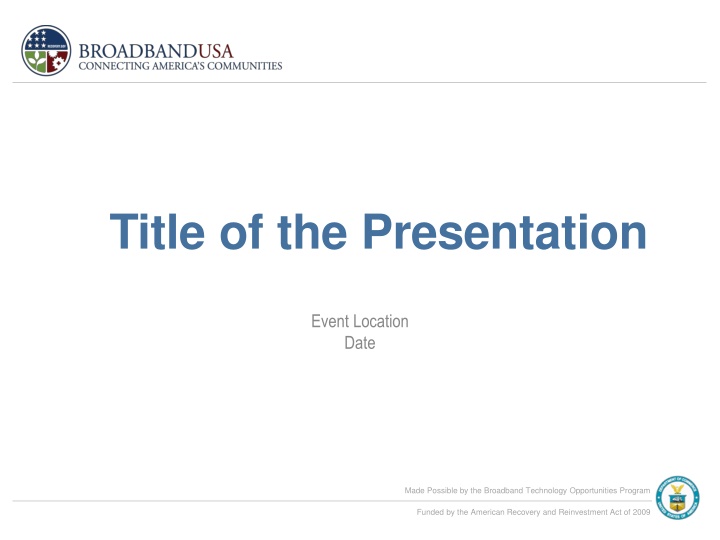 title of the presentation