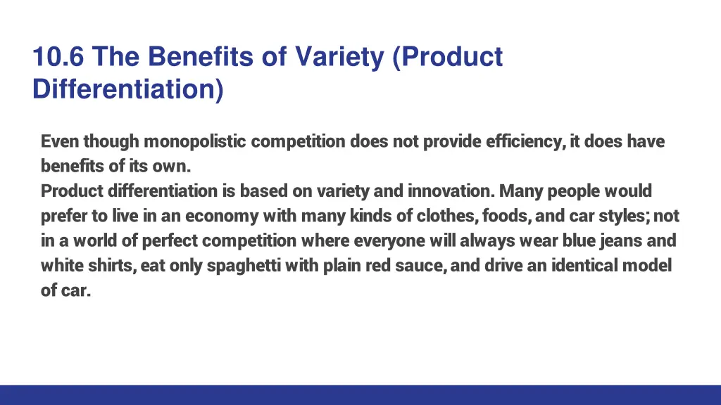 10 6 the benefits of variety product