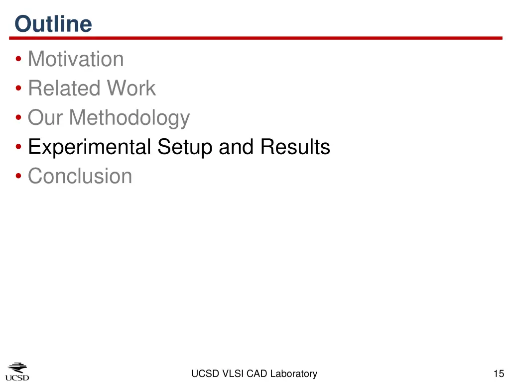 outline motivation related work our methodology 4