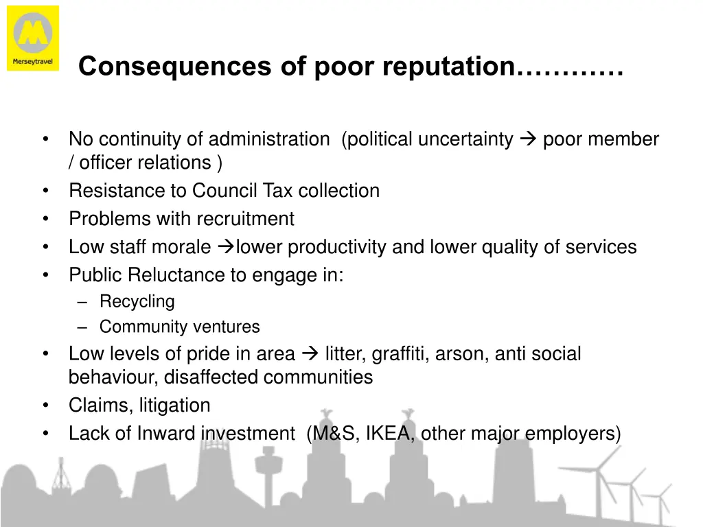 consequences of poor reputation