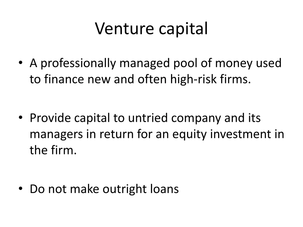 venture capital