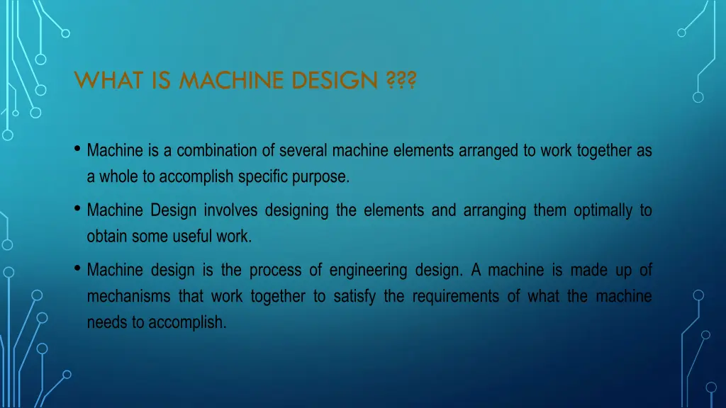 what is machine design