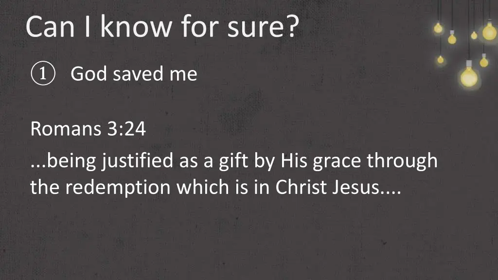 can i know for sure 4