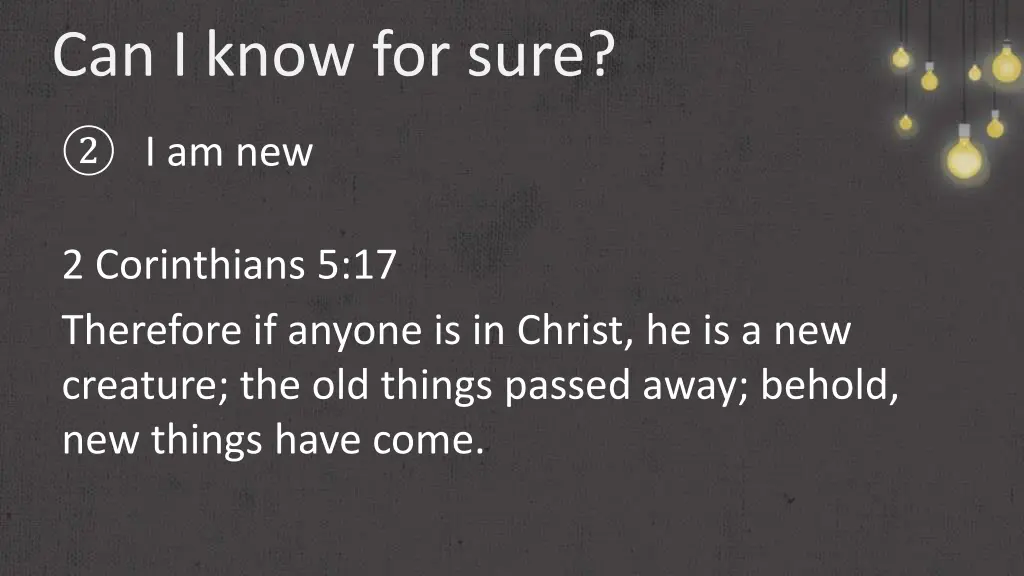 can i know for sure 6