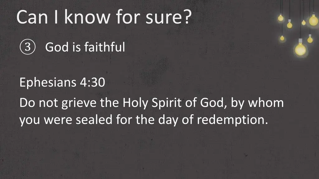 can i know for sure 9
