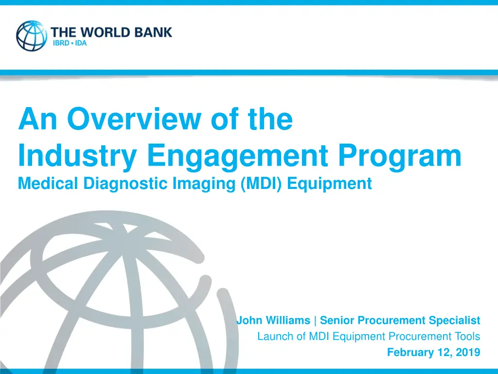 an overview of the industry engagement program