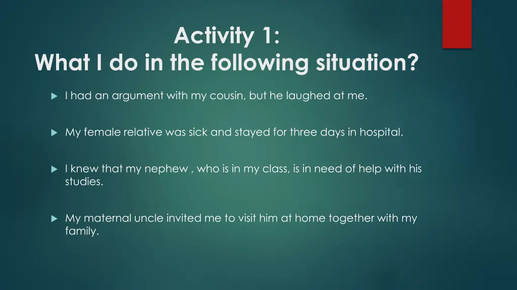 activity 1