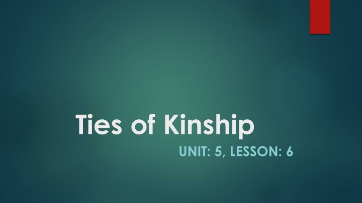 ties of kinship