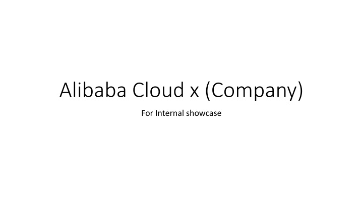 alibaba cloud x company