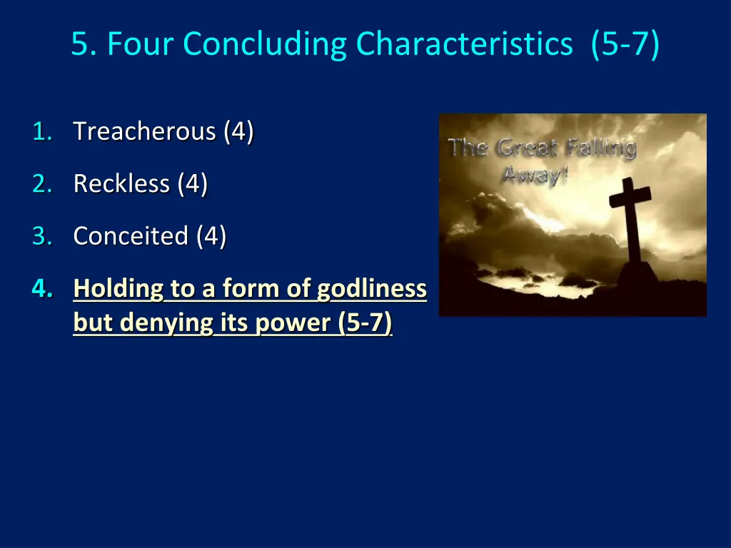 5 four concluding characteristics 5 7 4