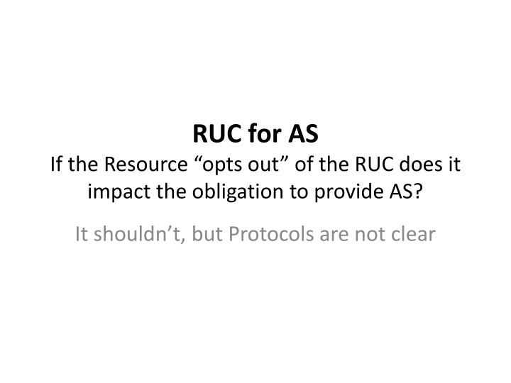 ruc for as