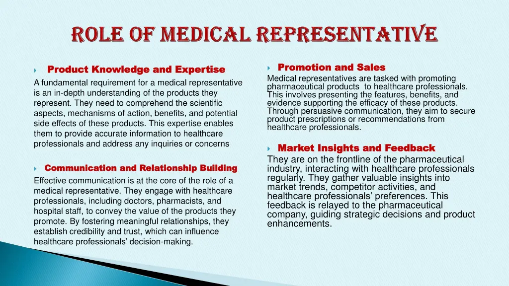 promotion and sales promotion and sales medical