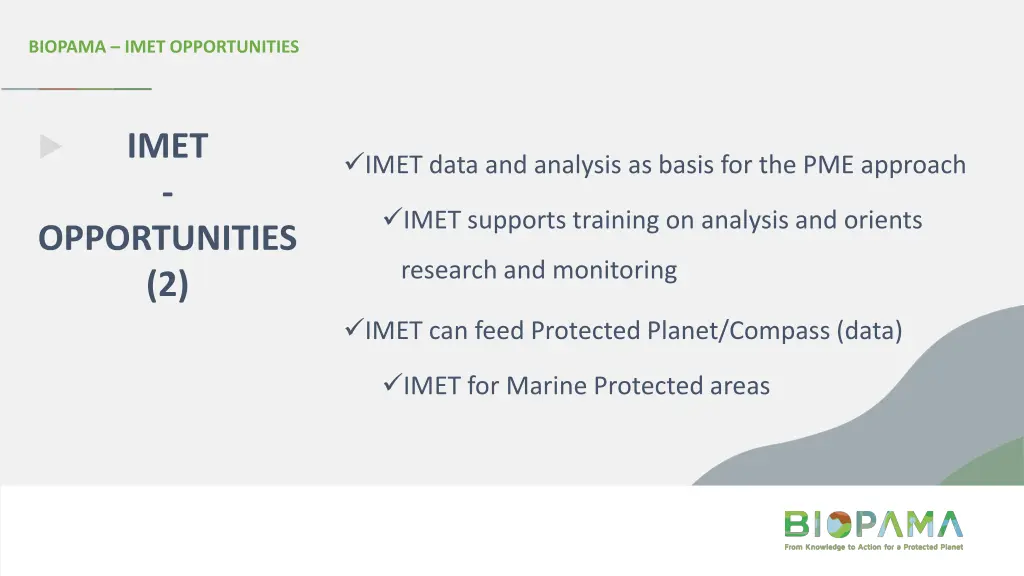 biopama imet opportunities 1