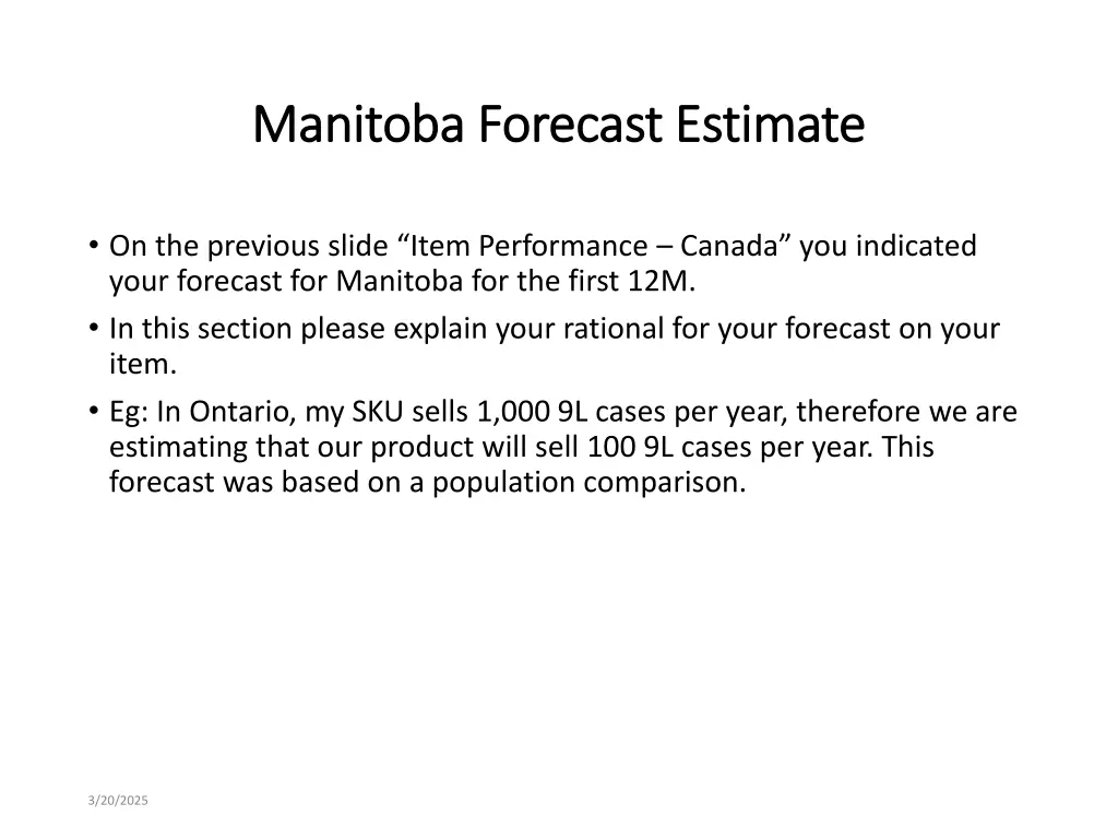 manitoba forecast estimate manitoba forecast