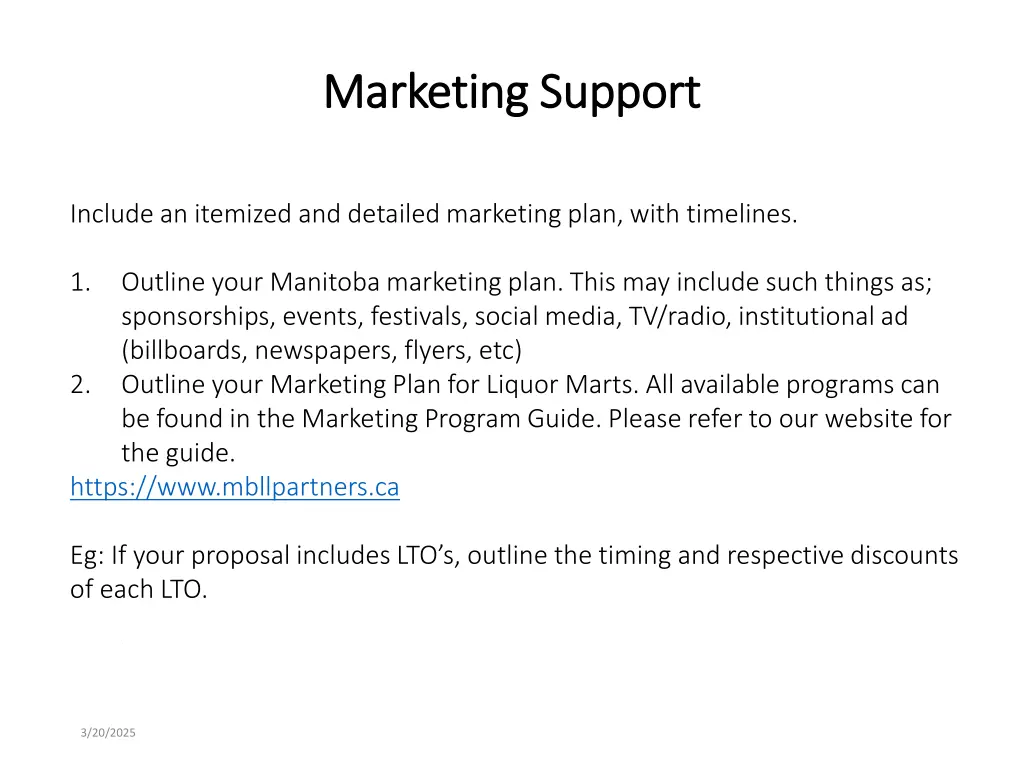 marketing support marketing support