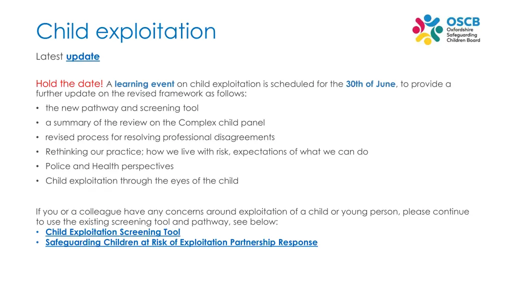 child exploitation