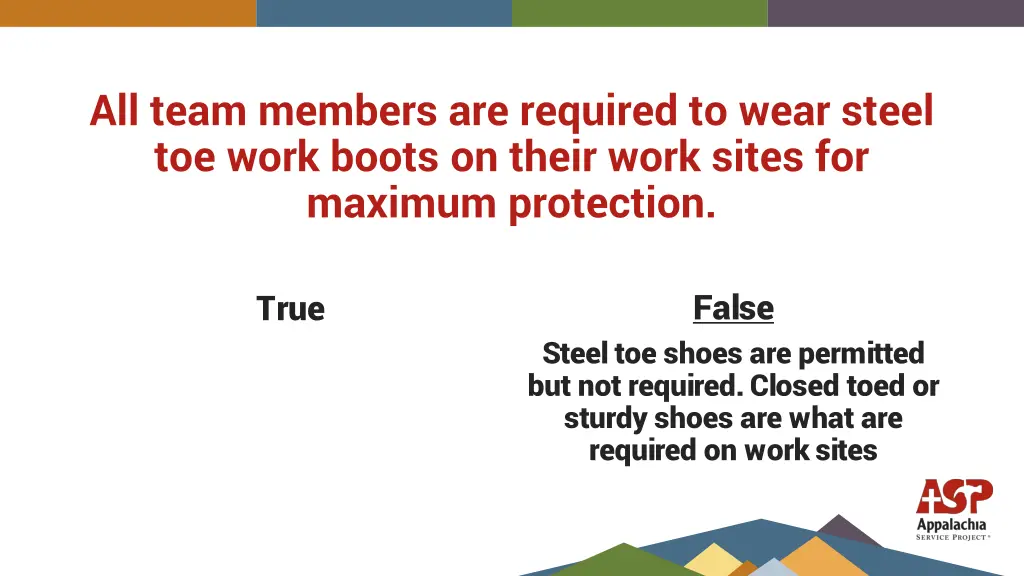 all team members are required to wear steel 1