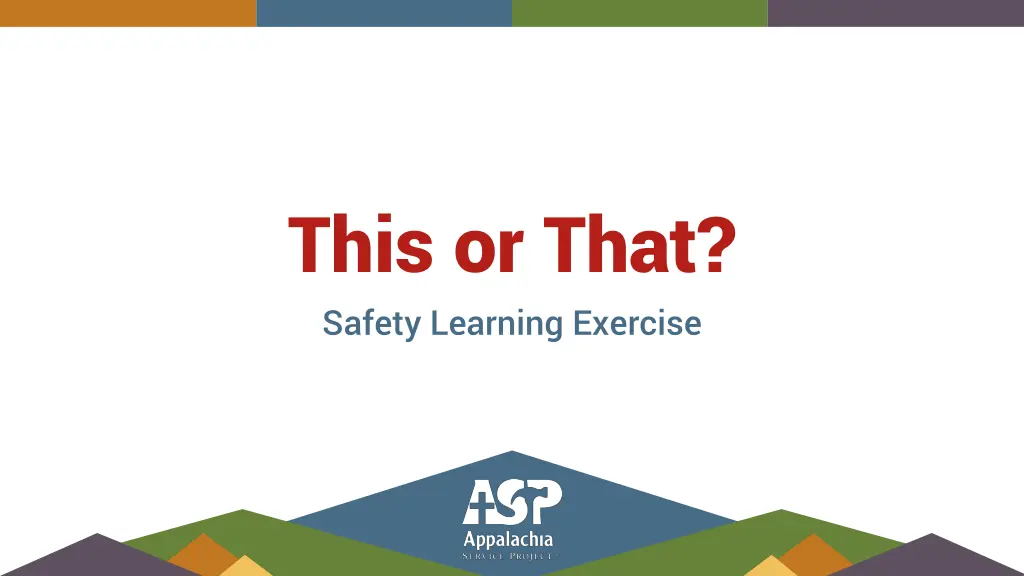 this or that safety learning exercise