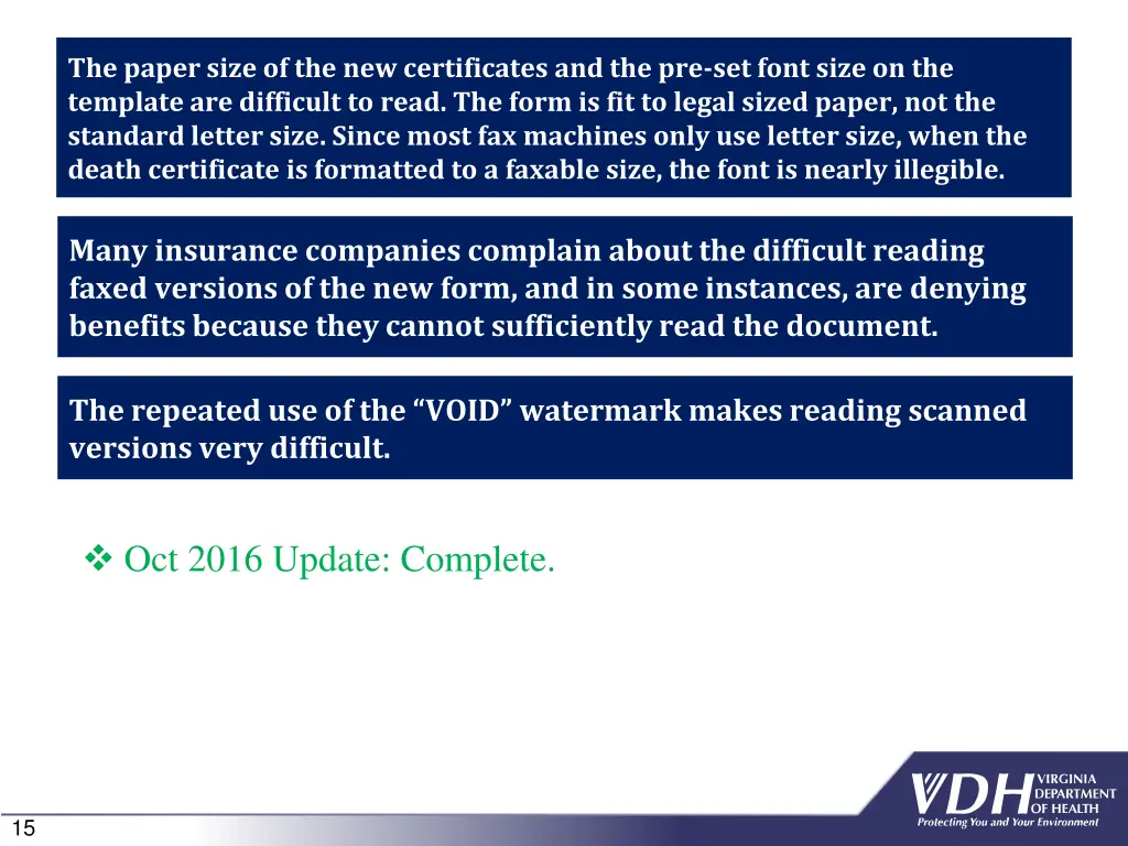 the paper size of the new certificates