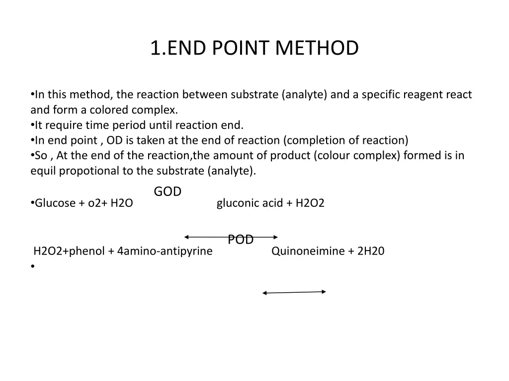 1 end point method