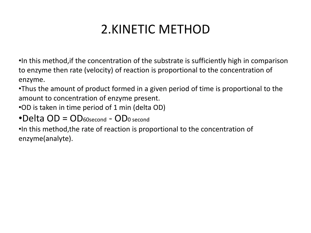 2 kinetic method