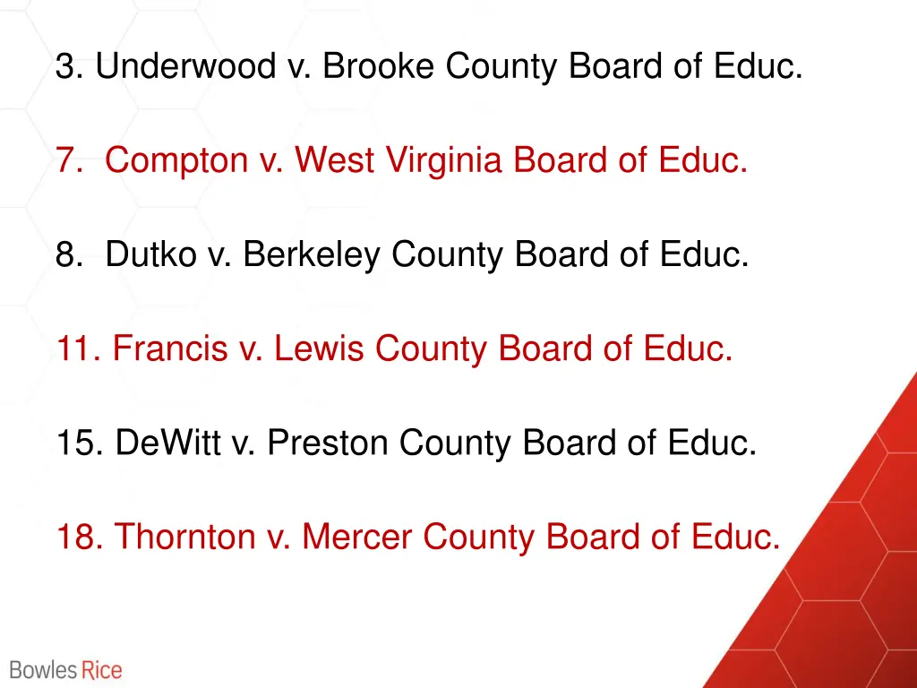 3 underwood v brooke county board of educ
