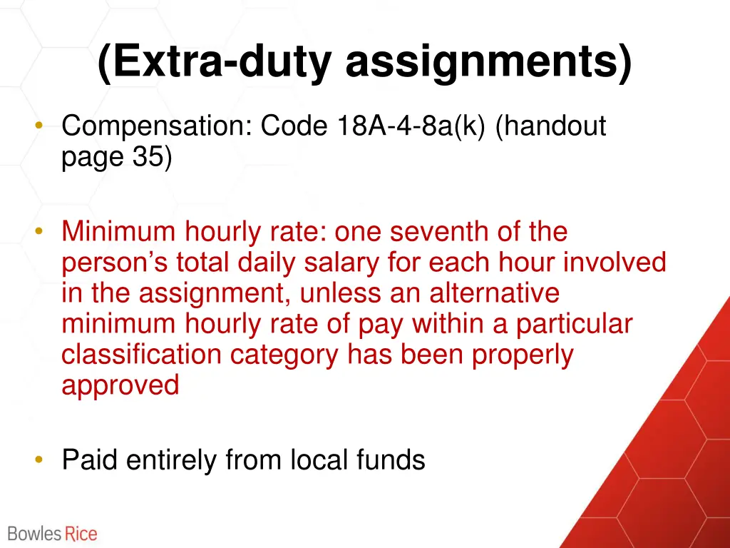 extra duty assignments 1