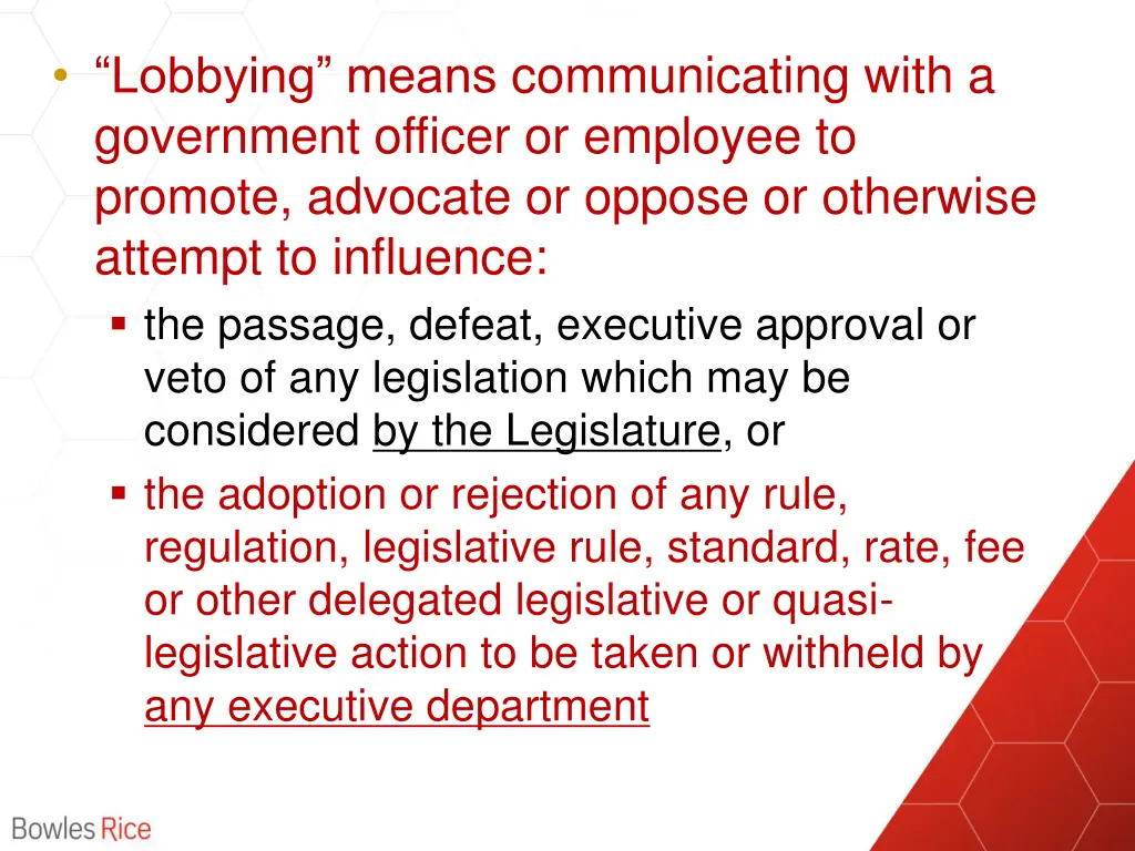lobbying means communicating with a government