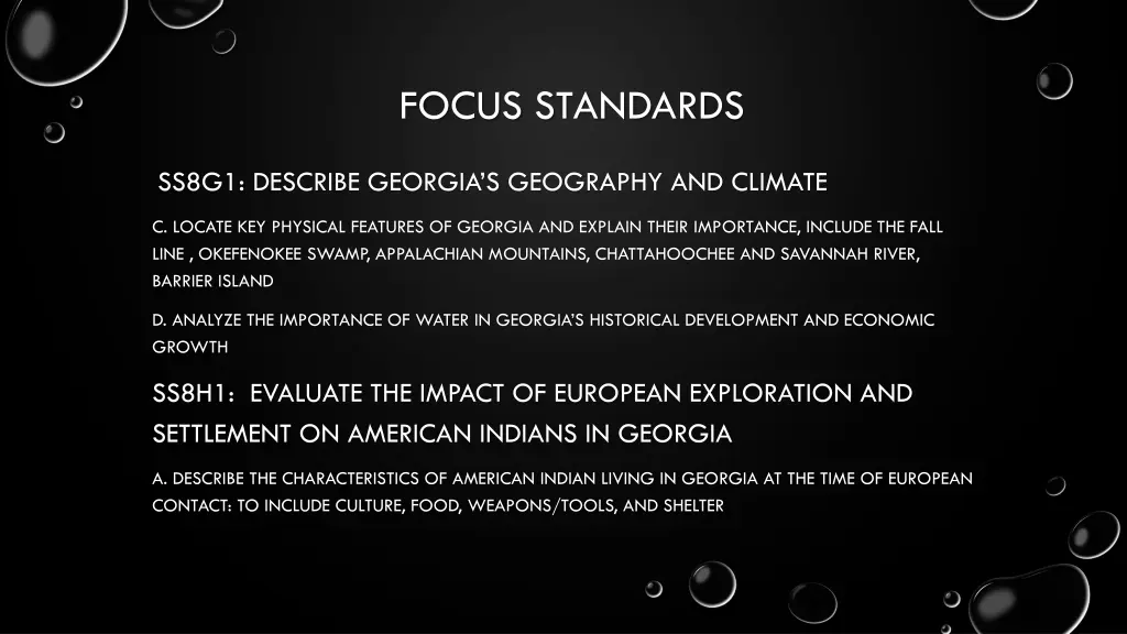 focus standards