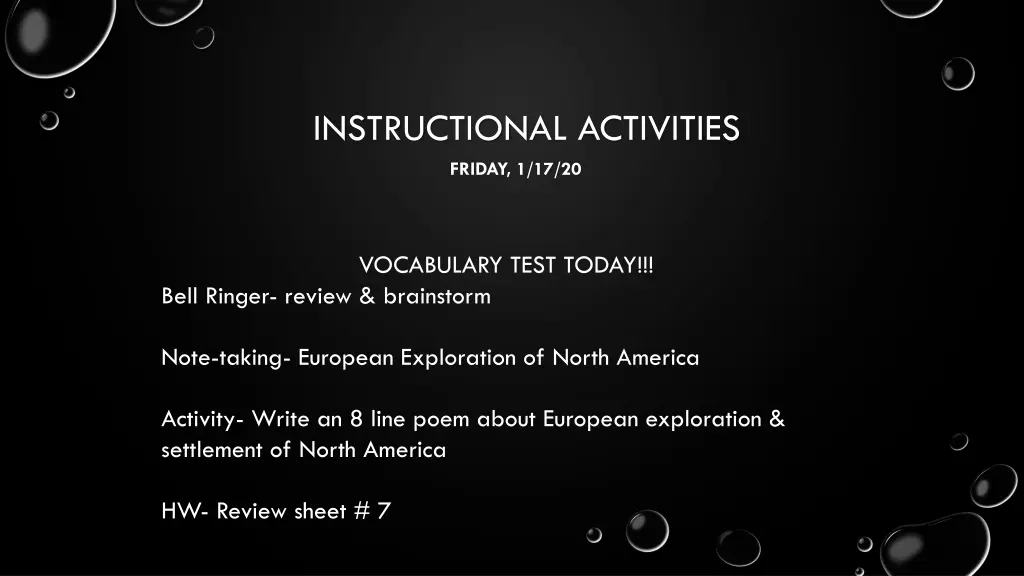 instructional activities 1