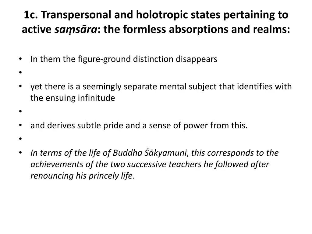 1c transpersonal and holotropic states pertaining