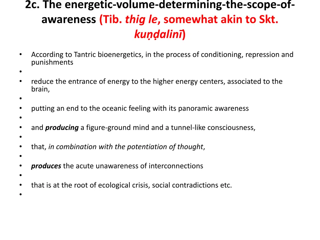 2c the energetic volume determining the scope