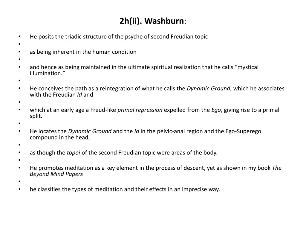 2h ii washburn